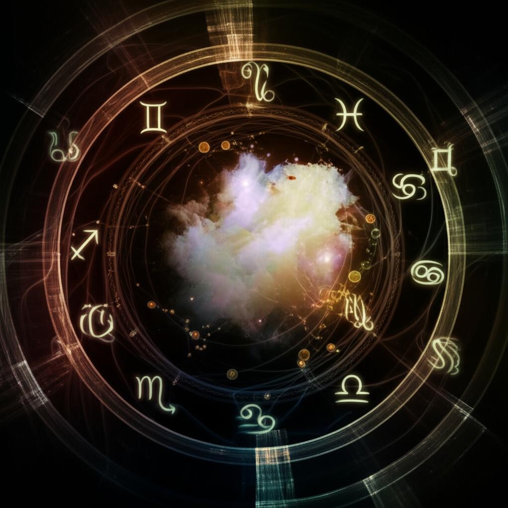 Luminous astrological symbols entwined with swirling, unresolved dream emotions.